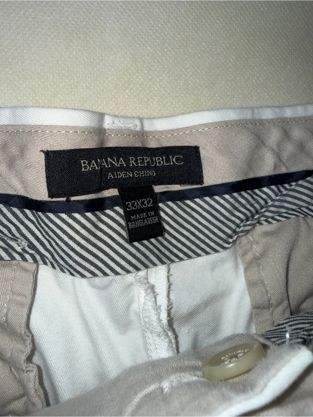 Banana Republic White Men's Chino Pants